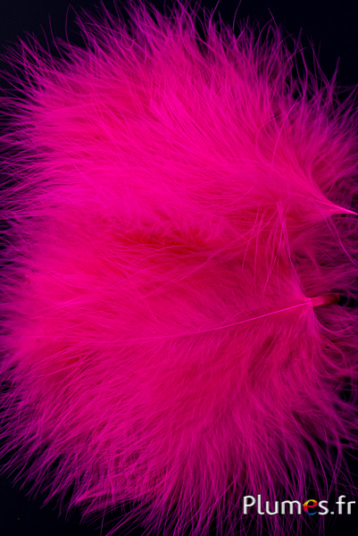 Dinde marabout - 8-12 cm - fuchsia